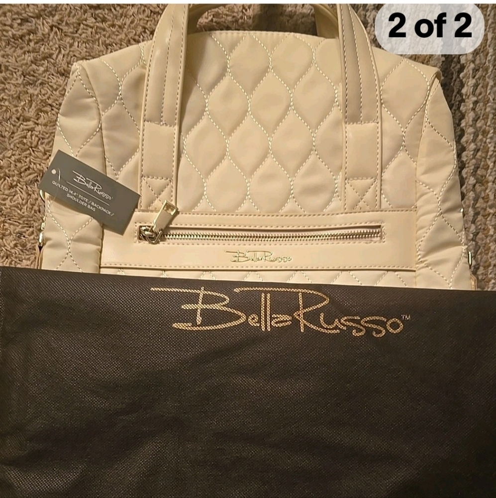 Cream Quilted Women's Bag Russo